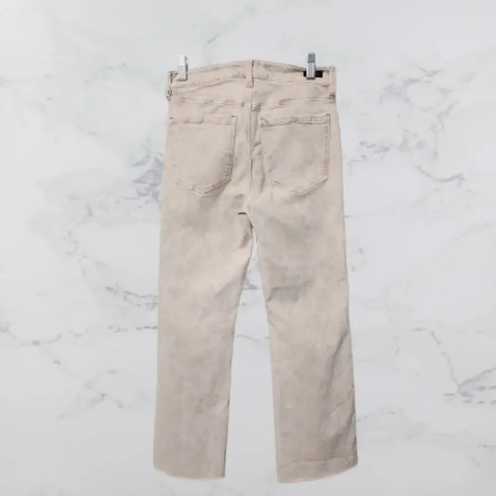 Liverpool Hannah Cropped Jeans High Waist Tie Dye  Raw Hem Size 2/26